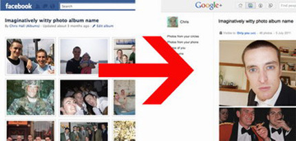 Cách chuyển ảnh từ Facebook sang Google+ mới nhất 