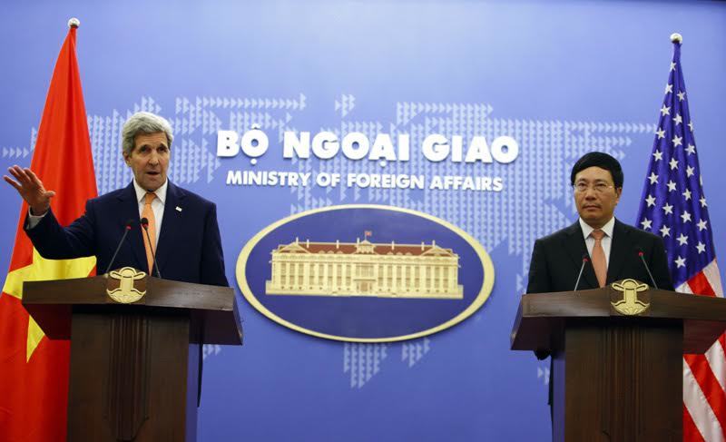 Phạm Bình Minh, John Kerry, Mỹ, cấm vận vũ khí, Biển Đông, nhân quyền