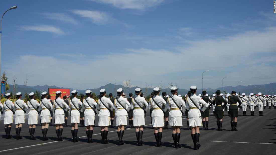 Trung Quốc, nữ binh, danh dự, duyệt binh Trung Quốc, nữ binh, danh dự, duyệt binh