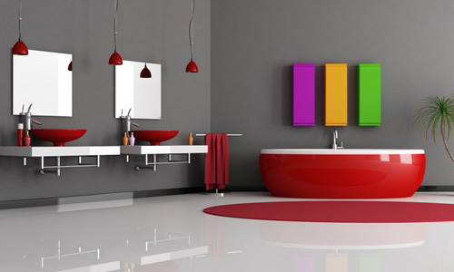 trang trí phòng tắm, nội thất phòng tắm, màu sắc cho phòng tắm đẹp