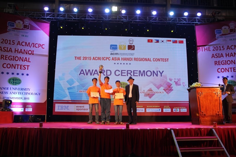 ĐH Công nghệ vô địch kỳ thi lập trình ACM/ICPC châu Á 2015