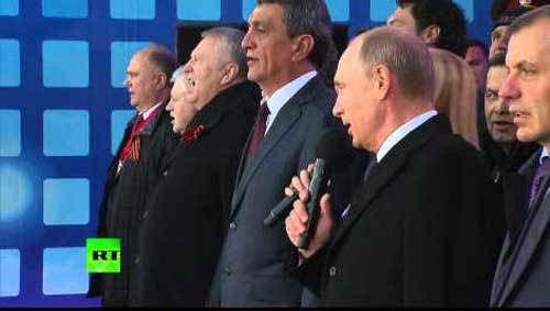 Putin hát quốc ca
