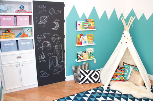 thiết kế phòng trẻ, thiết kế không gian cho trẻ, khu vui chơi, trang trí nội thất
