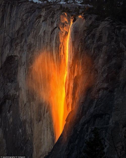 thác lửa, vườn quốc gia Yosemite, hiện tượng thiên nhiên kỳ thú