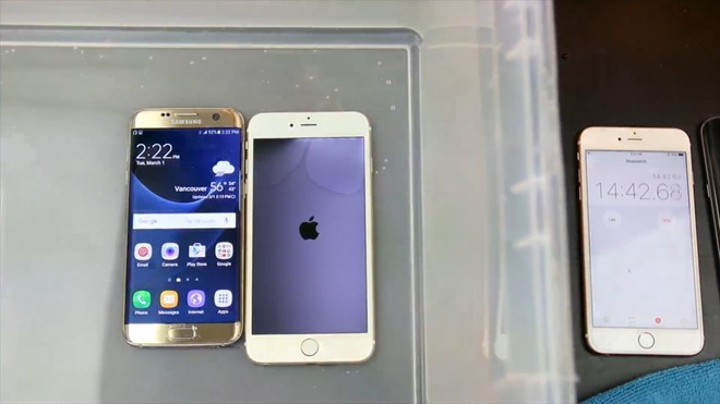 iPhone 6S Plus, Samsung Galaxy S7 edge, độ bền, so sánh