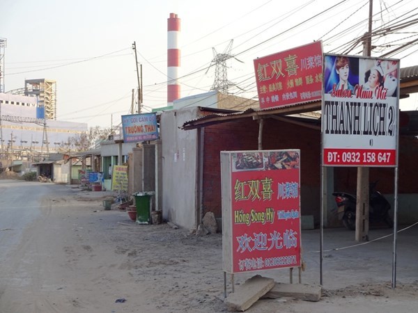 xóm Trung Quốc, Trà Vinh, nhà máy nhiệt điện, Trung Quốc, chữ Trung Quốc, lao động Trung Quốc,