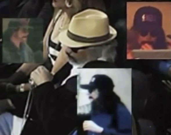 Những tấm ảnh được cho là chụp Michael Jackson đang cải trang. (Ảnh: Express)