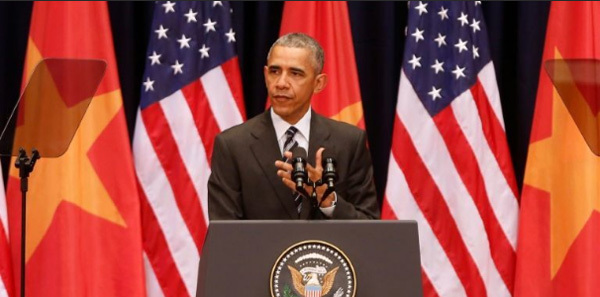 Obama đến Việt Nam, Obama, Phan Châu Trinh, bài phát biểu của Tổng thống Obama