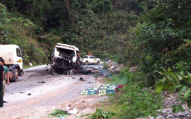 tai nạn giao thông, 9 người Việt chết, Nghệ An