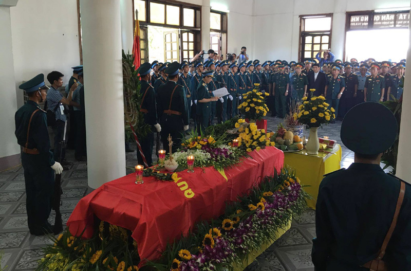 Trung tướng Nguyễn Văn Thanh -Trưởng Ban lễ tang đọc lời điếu văn