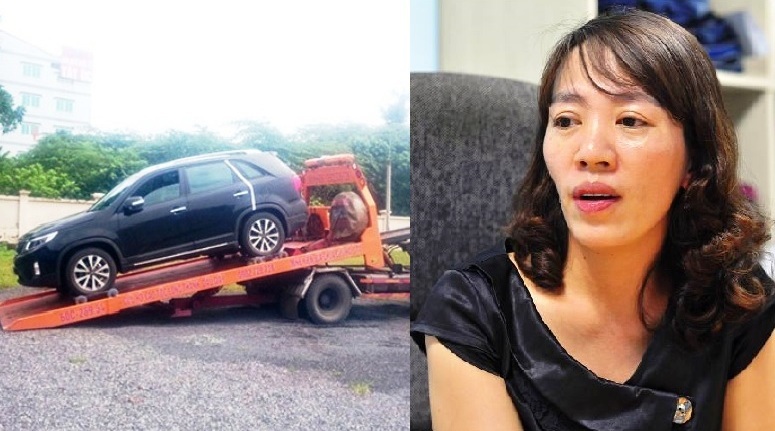 Tranh cãi gay gắt vụ CSGT cẩu xe và nữ tài xế