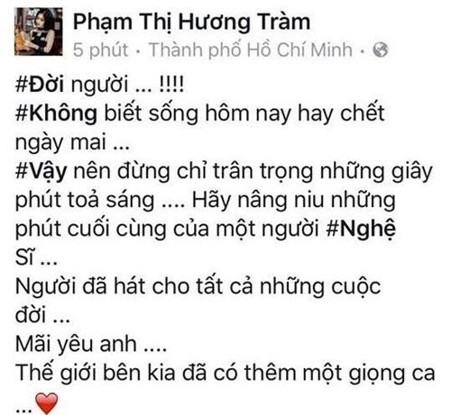 minh thuận, ca sĩ minh thuận qua đời, tang lễ ca sĩ minh thuận