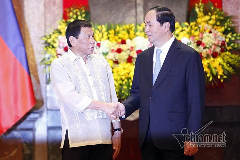 Tổng thống, Tổng thống Philippines, Chủ tịch nước Trần Đại Quang, Biển Đông