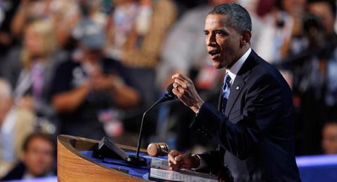 Ông Obama nổi tiếng là một diễn giả đầy nhiệt huyết. Ảnh: Telegraph