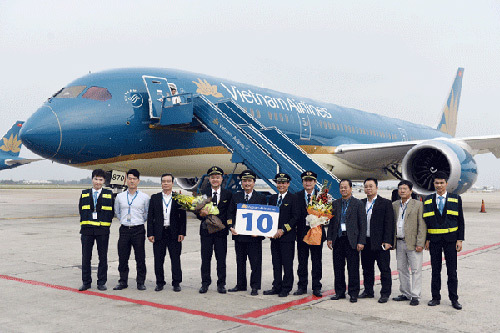 Vietnam Airlines nhận máy bay Boeing 787 Dreamliner thứ 10