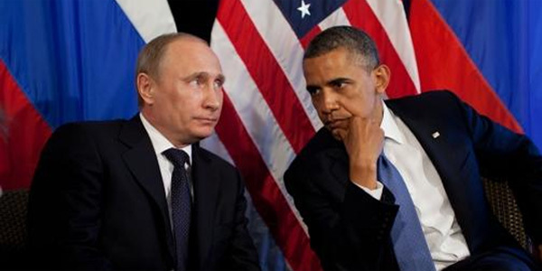 Tổng thống Nga Vladimir Putin và Tổng thống Mỹ Barack Obama