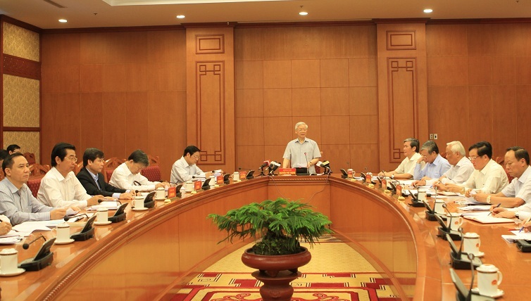 Tổng bí thư Nguyễn Phú Trọng chủ trì cuộc họp Thường trực Ban chỉ đạo TƯ về phòng, chống tham nhũng