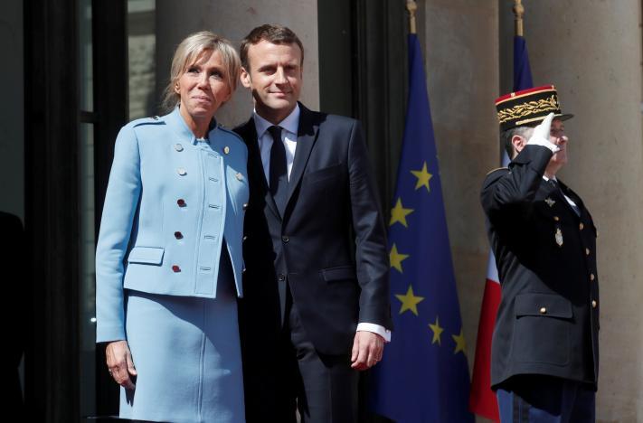 Tổng thống Pháp, Emmanuel Macron, Brigitte Trogneux,tuyên thệ nhậm chức