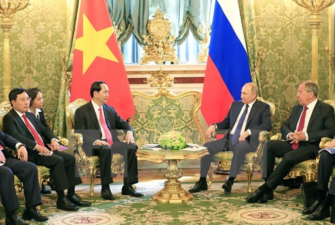 Chủ tịch nước,Trần Đại Quang,Chủ tịch nước thăm Nga,Putin,Biển Đông