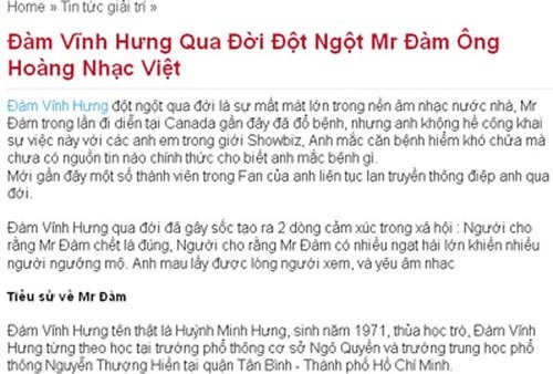 Hoài Linh, Đàm Vĩnh Hưng, Lại Văn Sâm, Sơn Tùng M-TP, làng sao