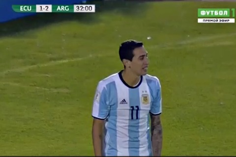 Ecuador 1-2 Argentina: Di Maria bỏ lỡ