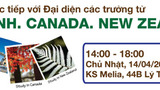 Tư vấn cùng 13 trường ĐH Anh, Mỹ, Canada & NZL