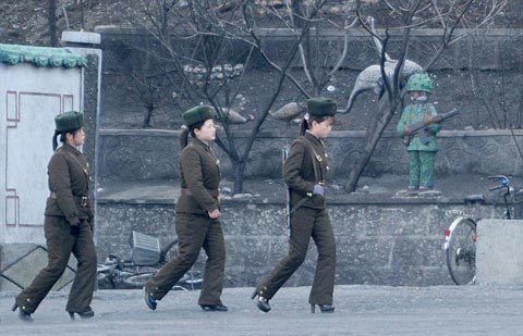 Triều Tiên, quân nhân, tuần tra, tên lửa