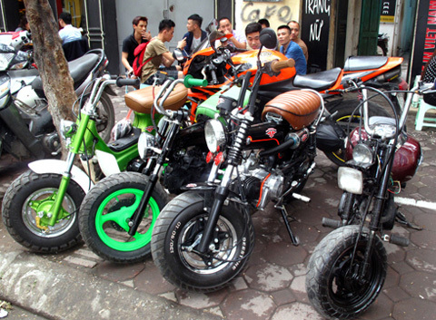 Thú chơi, môtô mini, Hà Nội, Honda Chaly, Honda Dax
