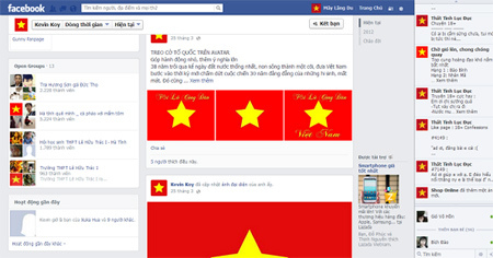 Công nghệ - Cộng đồng Facebook mừng 30/4 bằng Avatar cờ Việt Nam