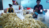 Kinh khủng lò chế biến măng tươi