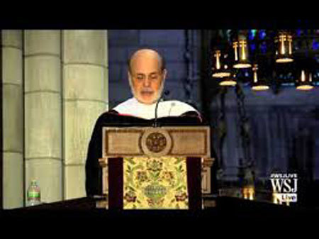 Ben S. Bernanke, FED, phát biểu, ĐH Princeton, sinh viên, ý nghĩa