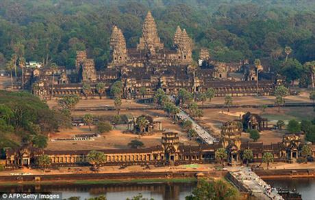 thành phố, cổ, 1200 năm, Angkor Wat, Mahendraparvata, Phnom Kulen, Siem Riep, Campuchia,
