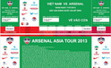 BTC trận ĐTVN – Arsenal bán hơn 36 nghìn vé