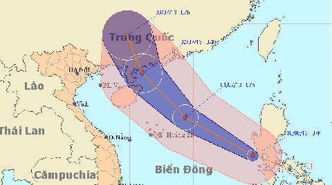 Biển Đông, cấp 10, đảo Hoàng Sa, bão