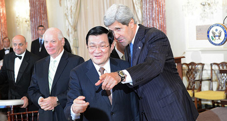 Chủ tịch nước, Trương Tấn Sang, John Kerry