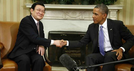 Chủ tịch nước, Trương Tấn Sang, Obama