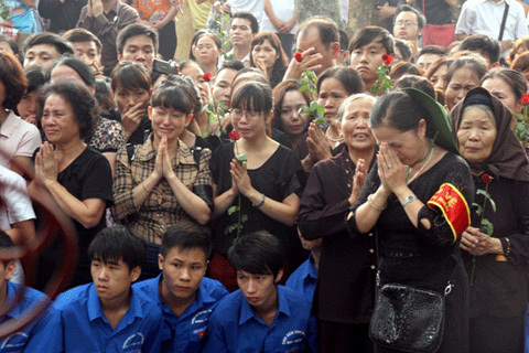 Hình ảnh, cảm động, Quốc tang, Đại tướng