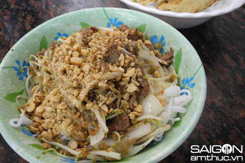 bún, bún khô, ẩm thực, Sài Gòn