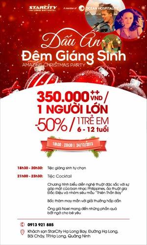 Dạ tiệc Giáng sinh lãng mạn bên bờ Hạ Long