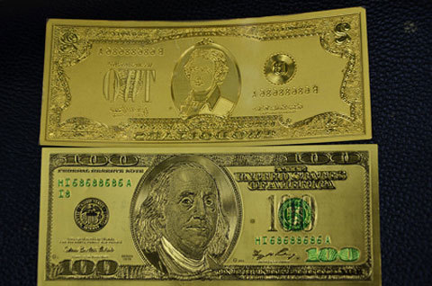 Mỹ, mừng-tuổi1 USD, may-mắn, tết, lì-xì, đổi-tiền