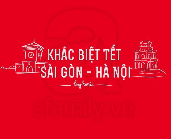 tết, khác biệt, Sài Gòn, Hà Nội