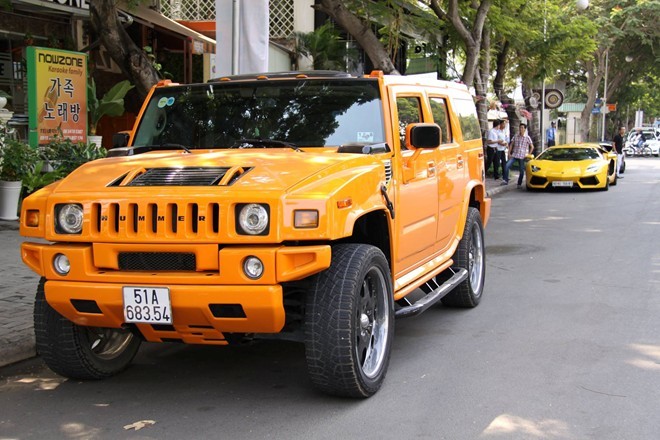 siêu xe, tụ họp, Sài Gòn, Lamborghini, Ferrari, Hummer