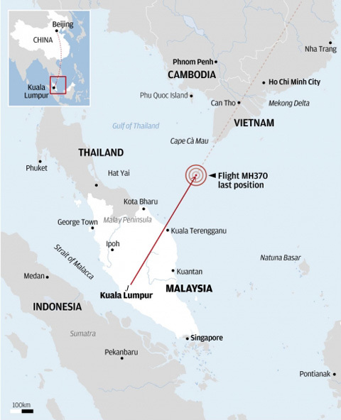 rơi máy bay, Boeing 777, MH370