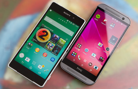 Sony Xperia Z2, HTC One M8