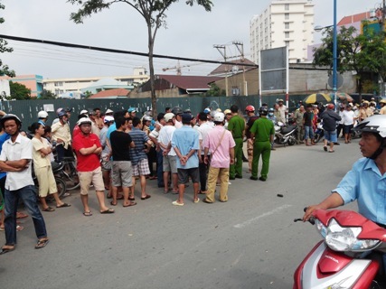 công an, bẻ tay