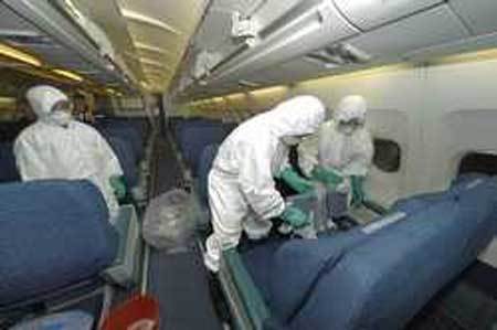 bệnh truyền nhiễm, Ebola, virus, hàng không, lây lan trên máy bay