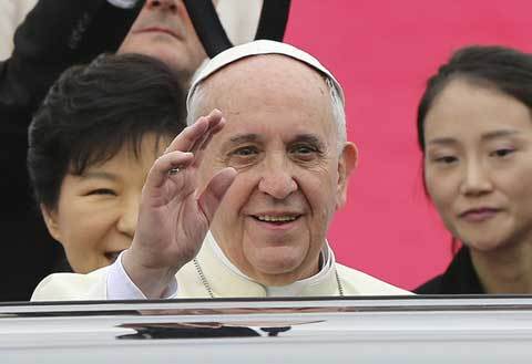 Triều Tiên, Hàn Quốc, tên lửa, Giáo hoàng, Francis