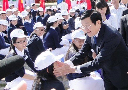 Chủ tịch nước, Trương Tấn Sang, năm học mới, giáo dục