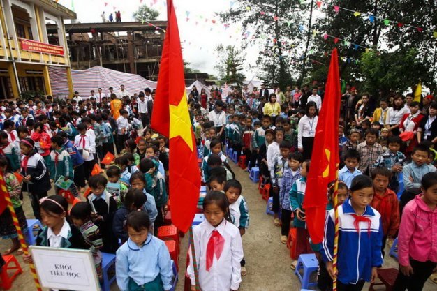 Khai giảng, THCS Nam Từ Liêm, GS Nguyễn Thiện Nhân Khai giảng, THCS Nam Từ Liêm, GS Nguyễn Thiện Nhân