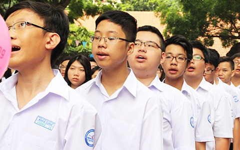 Khai giảng, THCS Nam Từ Liêm, GS Nguyễn Thiện Nhân Khai giảng, THCS Nam Từ Liêm, GS Nguyễn Thiện Nhân